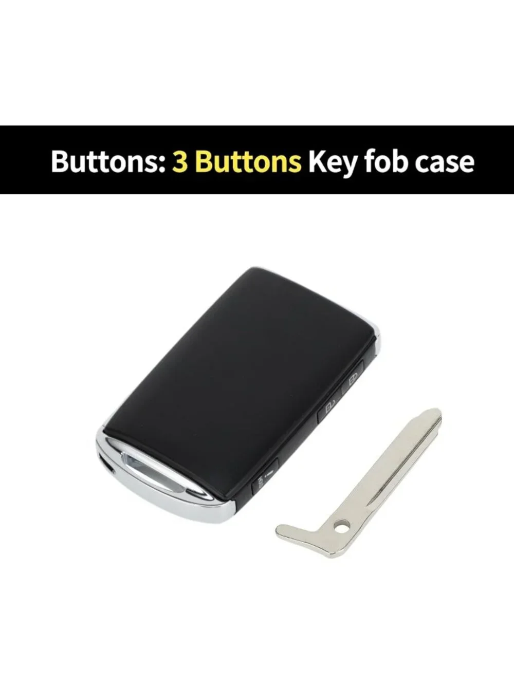 Keyless Entry Remote Key Fob Replacement Case for Mazda CX-3 & CX-5, 3 Buttons